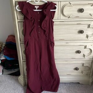 Cat & Jack girls maroon jumper